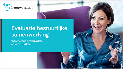 Cover Evaluatie bestuurlijke samenwerking brochure